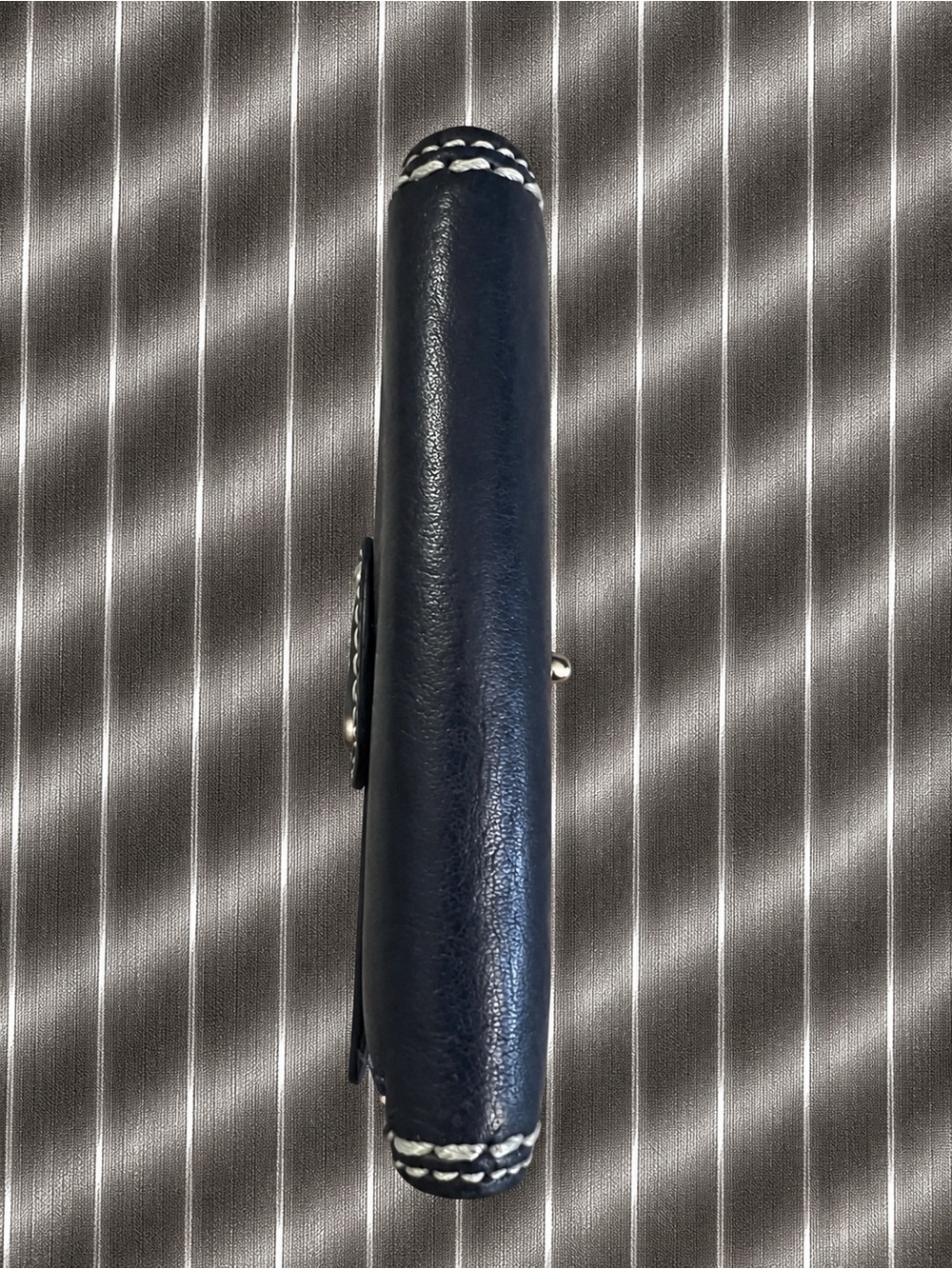 Coach Navy Leather Turnlock Bifold Wallet - Picture 8 of 14
